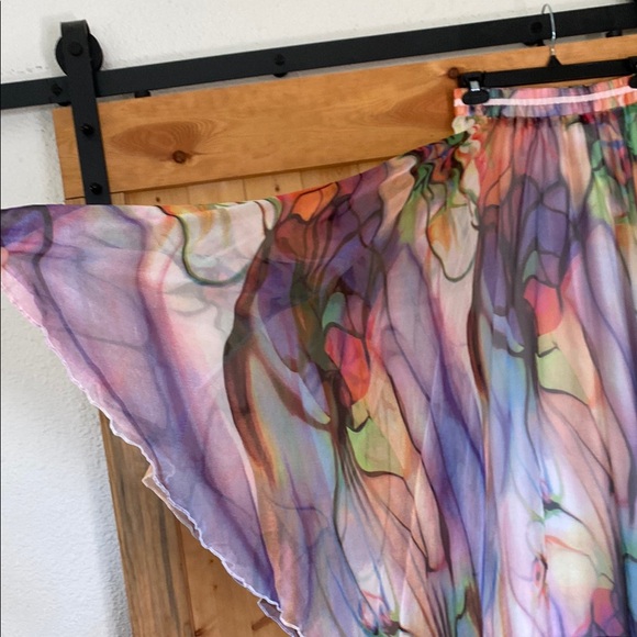 Colorful A-Line Maxi Skirt - Picture 2 of 8